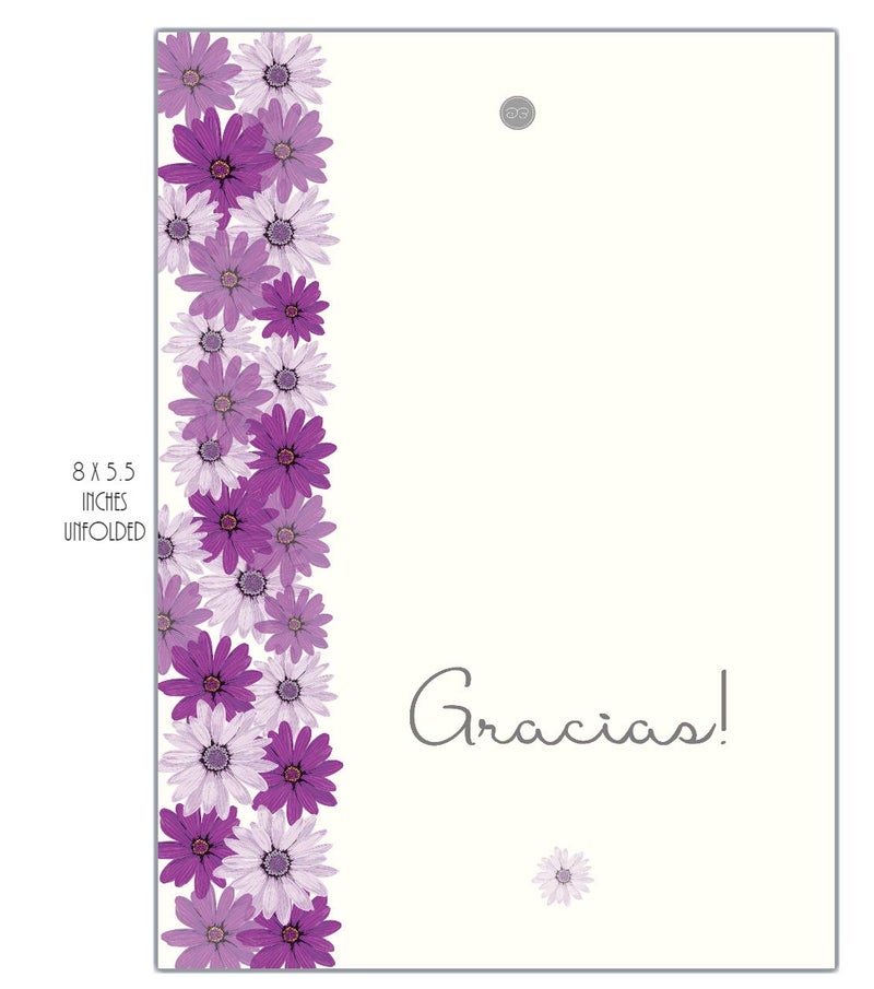 Elcer 20 Tarjetas de Agradecimiento Thank You cards Notes in Spanish Gracias Cards for Wedding, Baby Shower,Anniversary, Bridal Shower - Flores Gracias Cards in Spanish EspaÃ±ol with envelopes - Image 2
